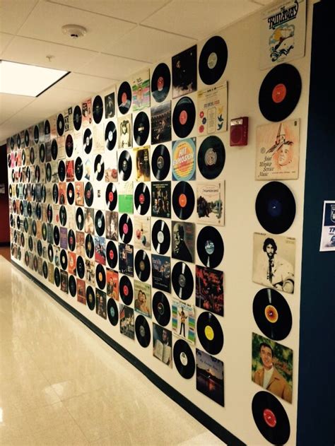 hall decorations  vinyl records cool  home   wall art