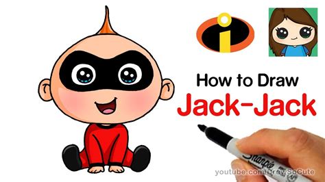 draw jack jack easy  incredibles youtube