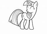 Twilight Coloring Sparkle Pony Pages Little Kids sketch template