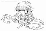Coloring Pages Anime Chibi Girl Cute Emo Yampuff Angel Mini Girls Chobits Chi Lineart Drawing Color Cooper Printable Deviantart Getcolorings sketch template