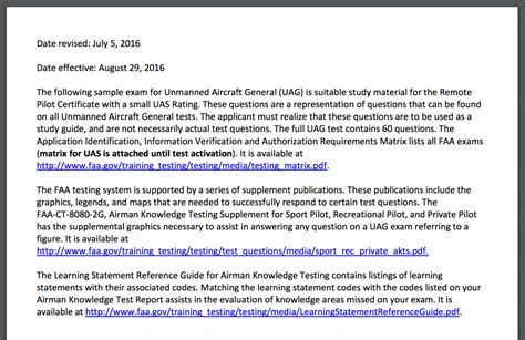 faa releases  practice questions  aeronautical knowledge test drone pilot ground school