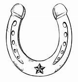 Horseshoe Horse Drawing Tattoo Drawings Clipart Horseshoes Shoe Outline Pages Tattoos Clip Cliparts Western Coloring Wedding Lucky Crab Google Herradura sketch template