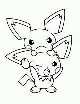 Pichu Coloring Pikachu Dibujos Evoli Pokémon Bothered Pitchu Pintarcolorear Pokemons Guardado sketch template