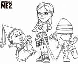 Coloring Despicable Pages sketch template