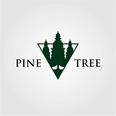 triangle pine tree  fir logo evergreen vector  linimasa tree logo design tree