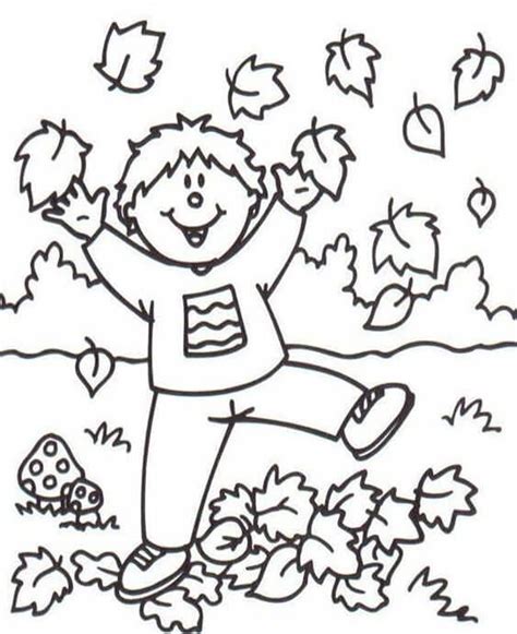 easy  print fall coloring pages fall coloring pages