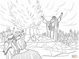 Elijah Coloring Pages Altar Burning Popular sketch template