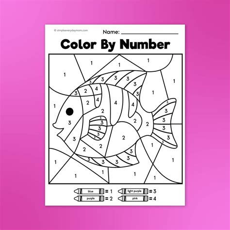 summer color  number printables simple everyday mom