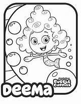 Bubble Guppies Deema Coloriage Colorir Zooli Grouper Fois Imprimé Cartoni Pinta Colorea Halloween sketch template