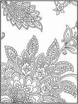 Dover Books Paisley sketch template