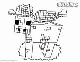 Minecraft Coloring Pages Roblox Mooshroom Tnt Characters Dog Printable Drawing Getdrawings Paintingvalley Color sketch template