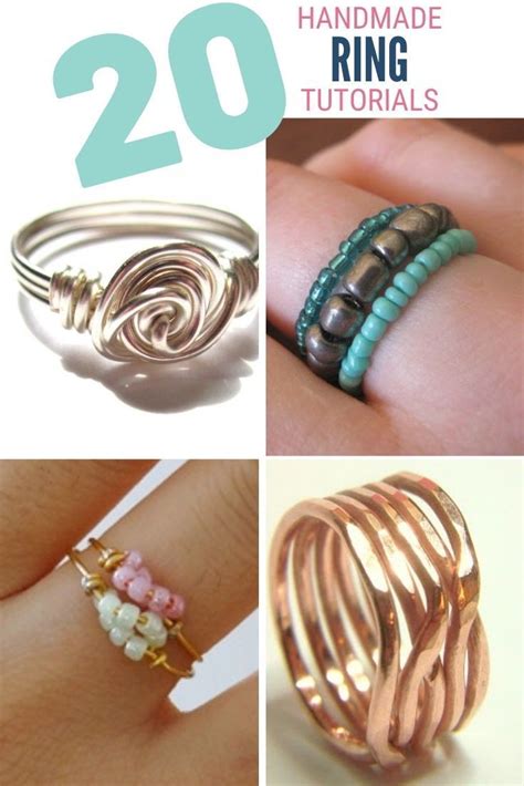 beautiful handmade ring tutorials  crafty blog stalker