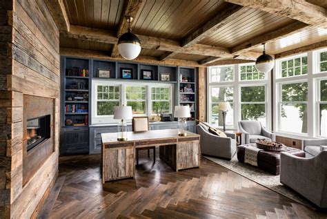 creative spaces  rustic meets modern chairish blog rustic home offices home
