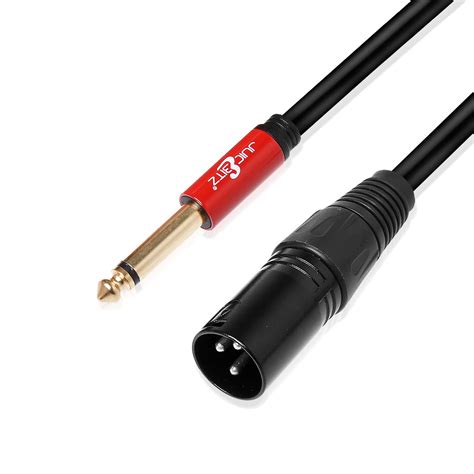 male xlr  mm  mono jack lead speaker audio signal cable awg ofc ebay