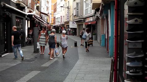 Town Centre And Shops Lloret De Mar Costa Brava Spain