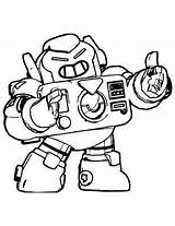 Brawl Surge Brawler Corvo Robotico Personajes Mecka Ideer Malarbok Skola Nani sketch template