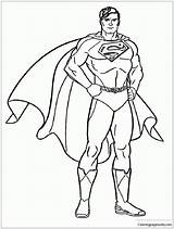 Superman Pages Superhero Coloring Color Kids Print Zoom sketch template