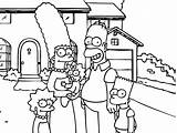 Simpsons Coloring Kids Pages Few Details Children sketch template