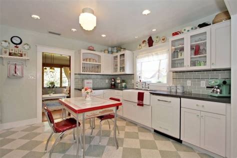 classy vintage  retro kitchen designs