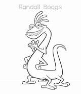 Inc Monsters Coloring Pages Randall Character Mike sketch template