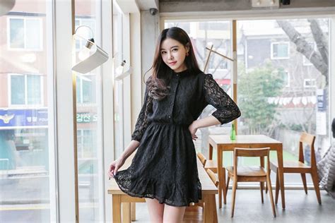 Laced Buttonup Dress Korean Fashion Women Fashion Korean Fashion