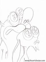 Stimpy Traceable Sherpa Desenho sketch template