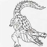 Crocodile 101coloring sketch template