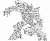 Megatron Coloring Transformers Pages Cybertron Fall Jazz Rex G1 Clipart Profil Template Library Another Sketch sketch template