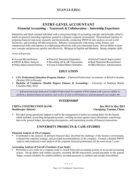entry level resume templates
