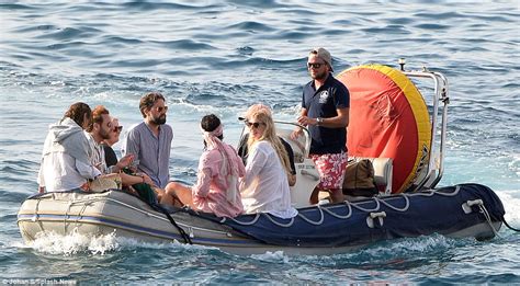 alexa chung topless with pixie geldof in majorca boat trip daily mail