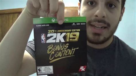 Nba 2k19 20th Anniversary Unboxing Xbox One Youtube