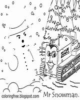 Dots Coloring Drawing Winter Children Join Kids Dot Color Weather Snowman Snow Scenery Printable Pages Perform Friends Frosty Ace Landscape sketch template