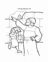 Coloring Nehemiah Pages Bible Kids Rebuilds Walls Stories Popular sketch template