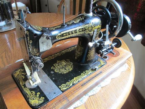 locust blossom   hand crank sewing machine