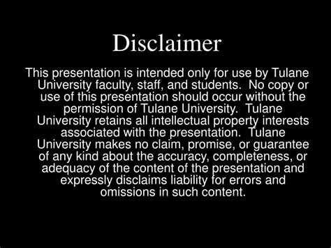 disclaimer powerpoint  id