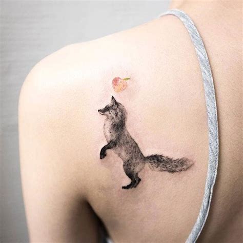 Watercolor In Images Fox Tattoo Design Back Tattoo Small Fox Tattoo