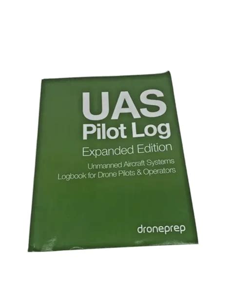 uas pilot log expanded edition unmanned aircraft systems logbook  drone  picclick