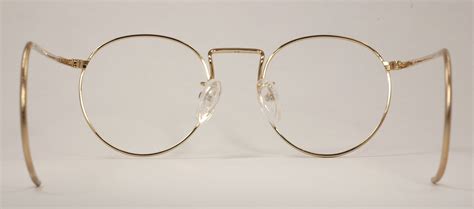 optometrist attic shuron gold wire rim ronstrong ful vue eyeglasses