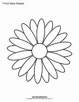 Daisy Shape Coloring Templates Colouring Flower Outline Template Pages Print Stencil Printables Printable Use Inch Meddows Search Timvandevall Again Bar sketch template