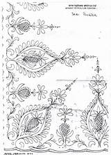 Embroidery Jacobean Needlecraft Pattern Work Style Types Use sketch template