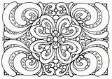 Coloring Pattern Pages Floral Kids sketch template