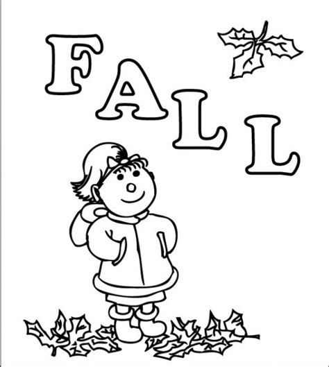 fall worksheets  coloring activity