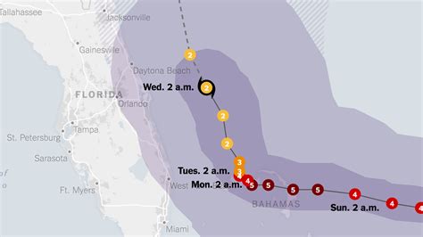 maps track hurricane dorian s path the new york times