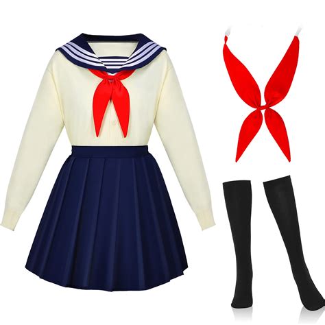 buy japanese school girls uniform anime cosplay halloween costume