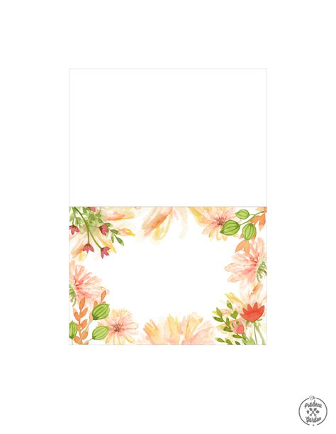 flower card printables