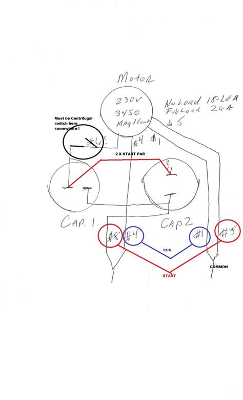 baldor  hp motor capacitor wiring diagram wiring diagram