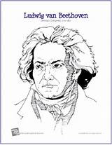 Beethoven Coloring Music Makingmusicfun Symphony Squilt Movement First Resources Ludwig Van Composer Composers Lesson Plans Surfnet Homeschool Internet Via Making sketch template