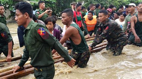 over 63 000 displaced as myanmar dam burst floods 85 villages