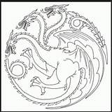Thrones Game Coloring Pages Colouring Book Dragon Printable Books Games Sheets Popular Choose Board sketch template