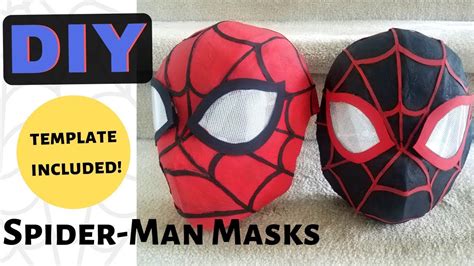 spider man masks cardboard diy youtube